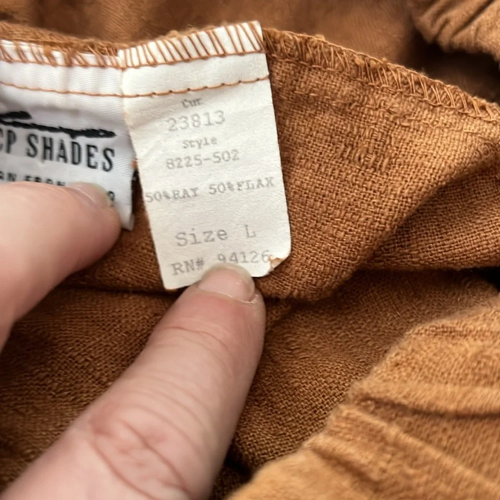 CP Shades Soft Flax Pants in Warm Brown - Picture 2 of 5